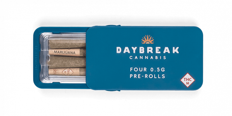 Daybreak Package of Four 0.5G Pre-Rolls